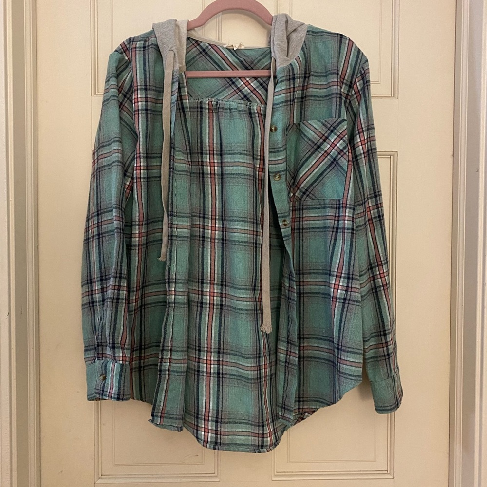 Hooded flannel